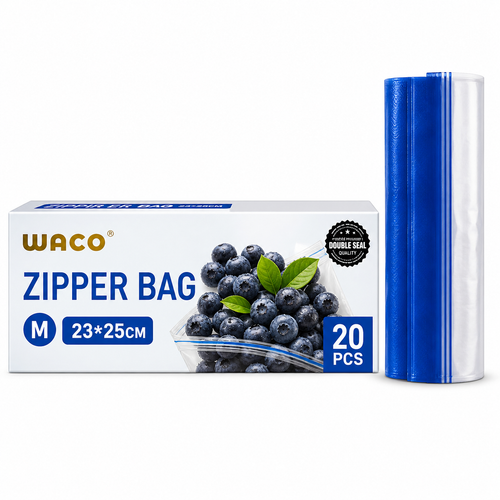 Bolsas Zipper W051 23x25cm Pack 20 Unidades Reutilizables