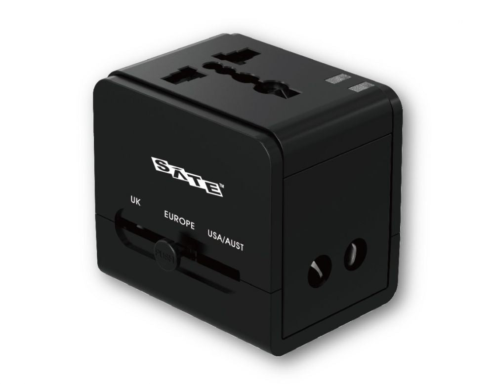 Enchufe universal SATE AD-0001 con doble puerto USB