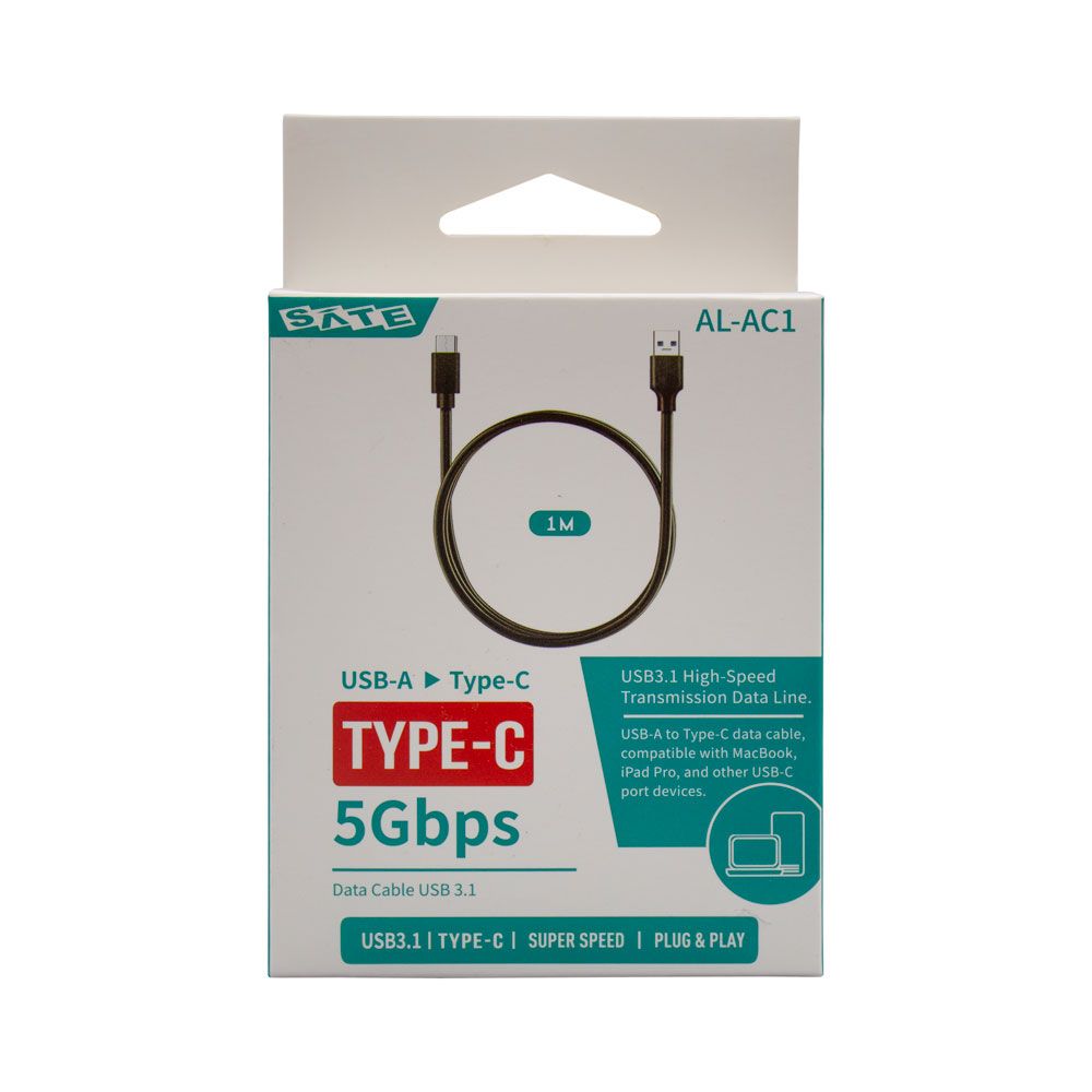 Cable Carga Rápida AL-AC1 USB-A a USB-C