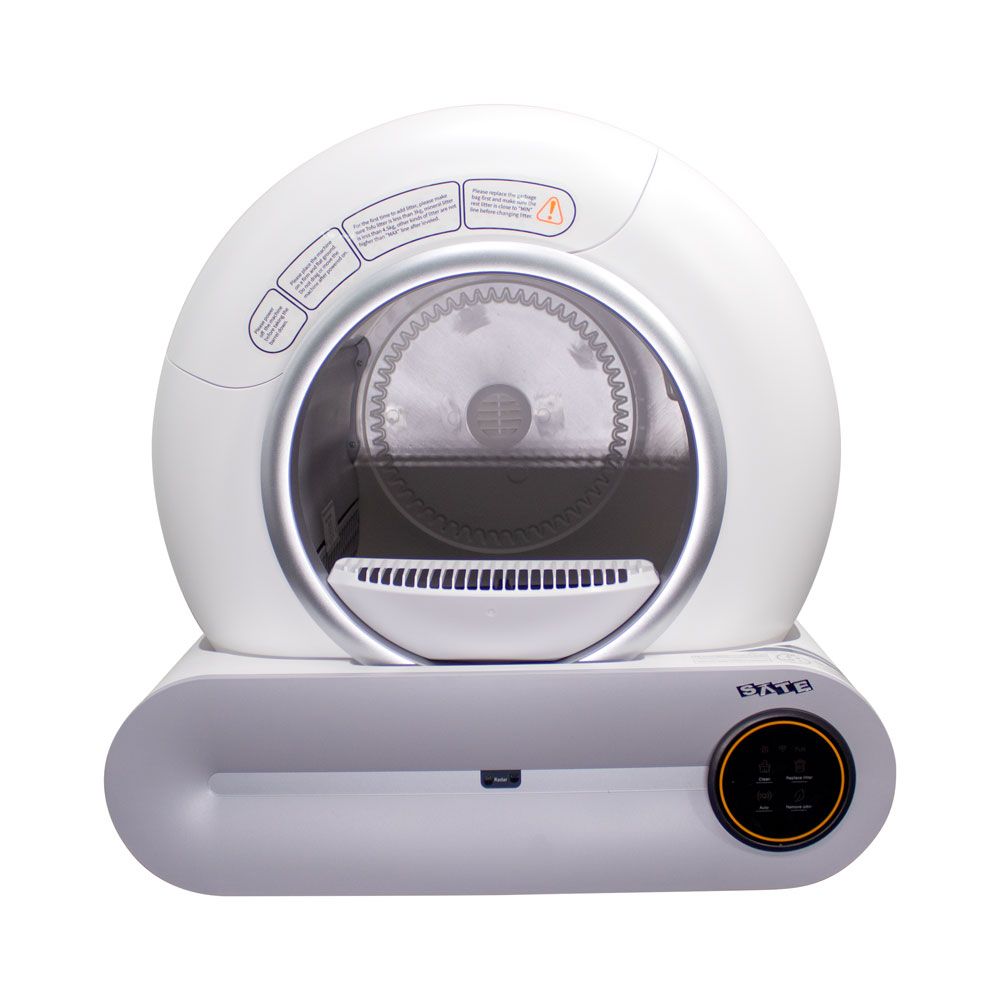 Caja de arena inteligente para gatos sate A-MSBF012 blanca