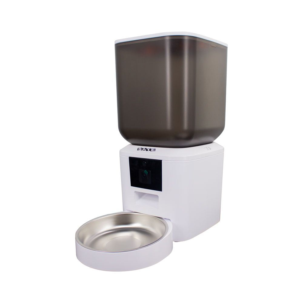Alimentador automático para mascotas sate A-MSQ252 blanco