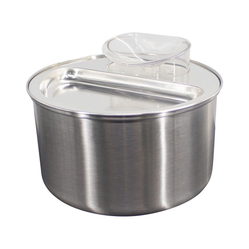 Bebedero para mascotas sate A-MSWF191 gris de aluminio
