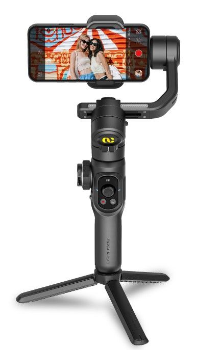 Estabilizador AOCHUAN SMART S2 SATE A-MK184 de 3 ejes con luz integrada