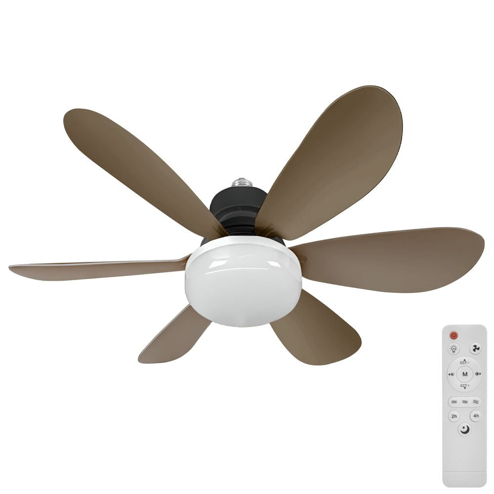 Ventilador con Luz LED A-F27401 Porta Foco 3 Velocidades