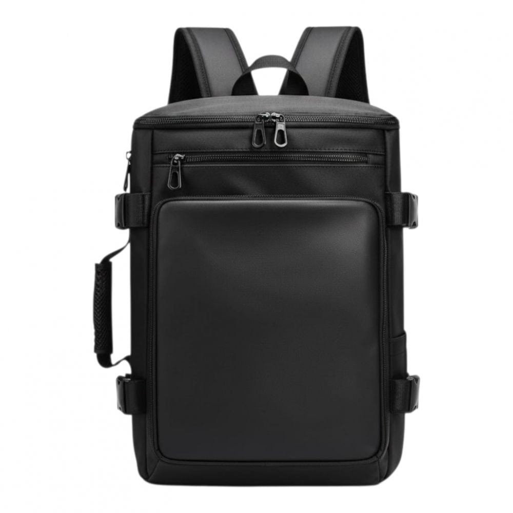 Mochila para notebook A-KP12041 cuero negro tipo maletín