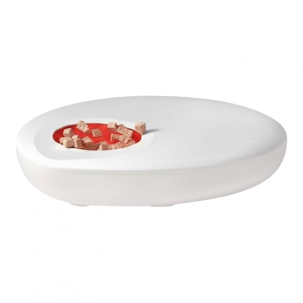 Alimentador automático para mascotas sate A-D5MW blanco