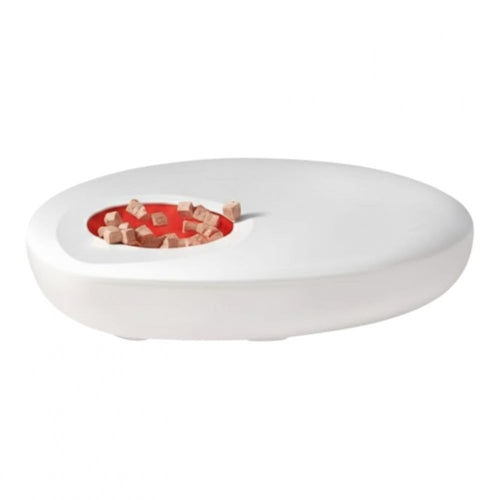 Alimentador automático para mascotas sate A-D5MW blanco