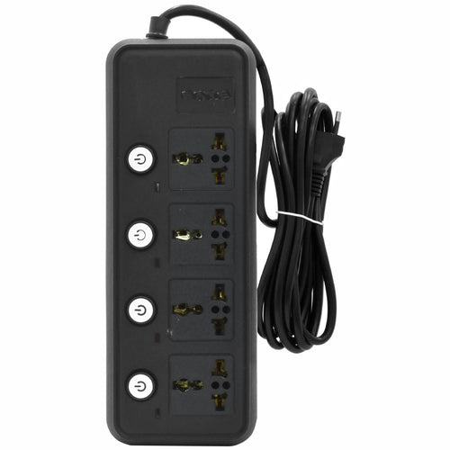 Prolongador eléctrico SATE A-R383 3 metros 8 tomas de colores 2500W