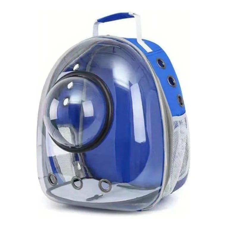 Mochila para mascotas sate A-MM1807 azul y gris