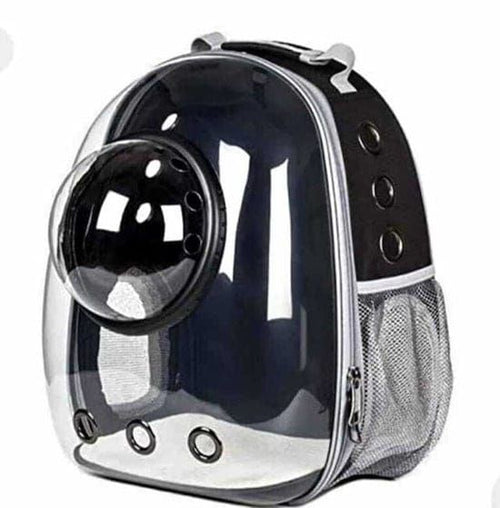 Mochila para mascotas sate A-MM1808 negro y gris
