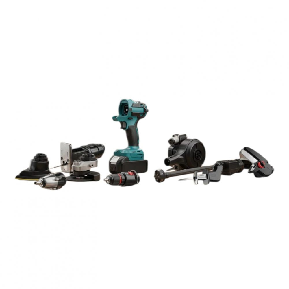 Kit de herramientas A-TK1221 12 en 1 con 2 baterías recargables 48V