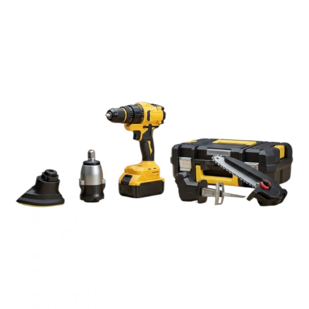 Kit de herramientas A-TK612 6 en 1 con 2 baterías recargables 48V